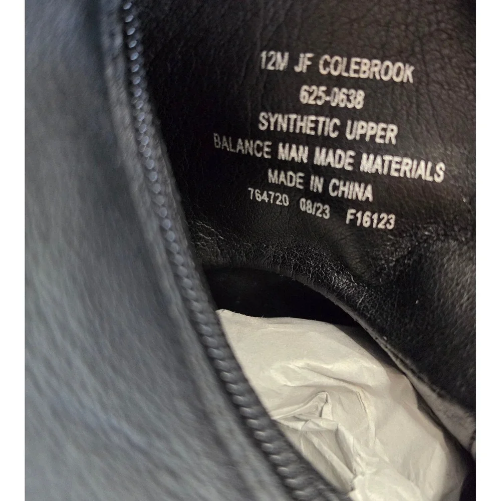 J Ferrar Colebrook Men Black Cap Toe Dress Boots Memory Foam Size 12M NWOB